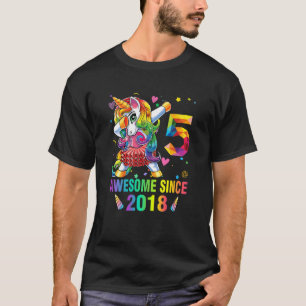 Camiseta Niños de 5 años de edad Unicornio Dabbing Gir