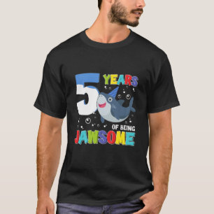 Camiseta Niños De 5 Años De Ser Maravilloso Tiburón 5 Bi