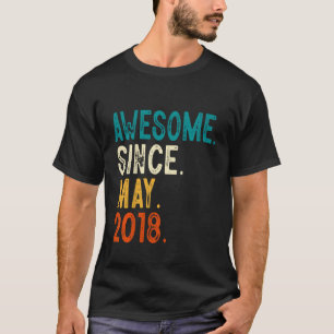 Camiseta Niños de 5 años increíbles desde mayo de 2018