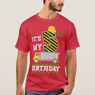 Camiseta Niños de 5 años Niño Niña Es mi cumpleaños número