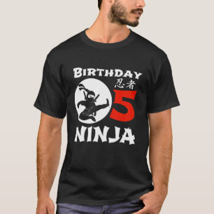 Camiseta Niños De 5 Años Regalo Ninja Niños De 5 Años