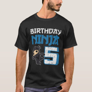 Camiseta Niños De 5 Años Ropa De Cumpleaños Niños Ninja Div
