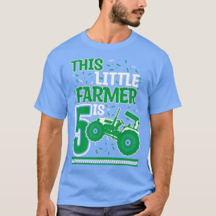 Camiseta Niños de 5 años Tractor Pequeño Agricultor de 5 añ
