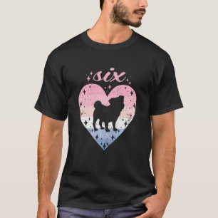 Camiseta Niños de 6 años Chica de cumpleaños de perro lindo