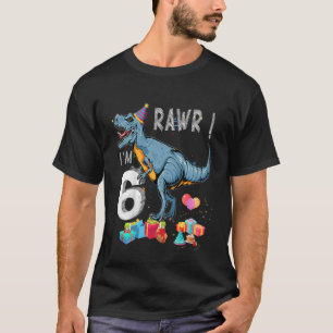 Camiseta Niños de 6 años de edad 6 años de edad Niño Rawr T
