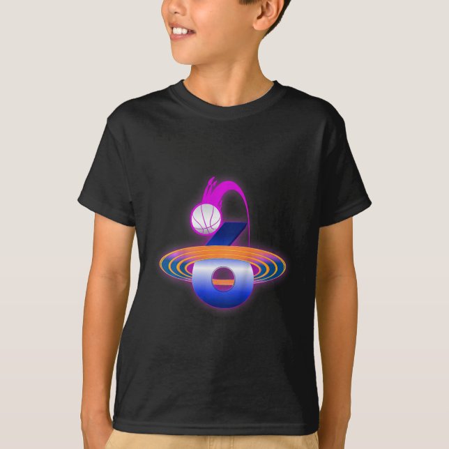 Camiseta Niños de 6 años de edad Baloncesto Espacial 6º cum (Anverso)