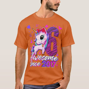 Camiseta Niños de 6 años de edad con unicornio regalos de 6
