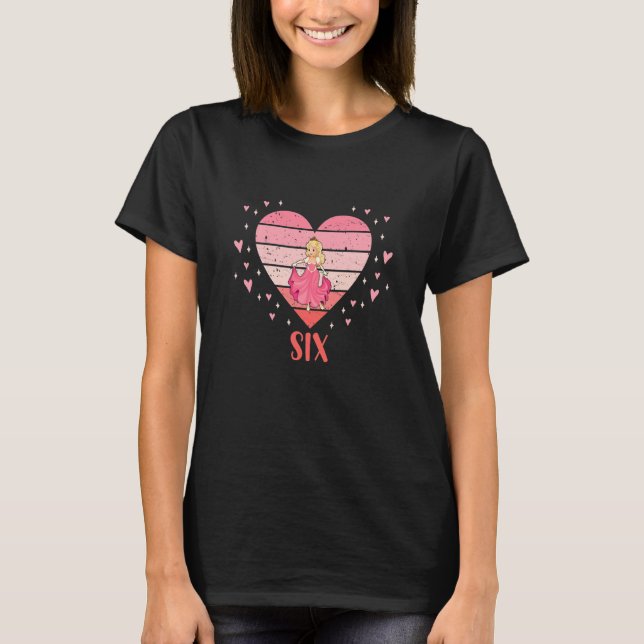 Camiseta Niños de 6 años de edad linda princesa Chica de cu (Anverso)