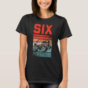 Camiseta Niños de 6 años de edad Monstruo de cumpleaños Niñ
