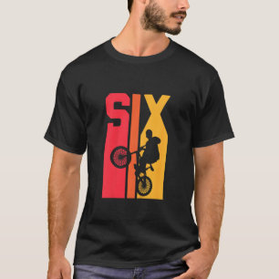 Camiseta Niños De 6 Años De Fiesta De Cumpleaños De Bmx Niñ