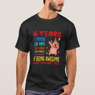 Camiseta Niños De 6 Años De Ser Amilagrosos Niños De 6 Años
