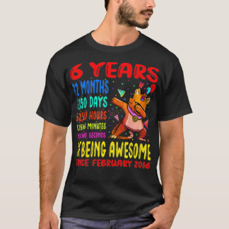 Camiseta Niños De 6 Años De Ser Sorprendentes Niños De 6 Añ