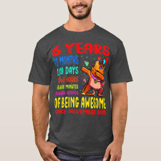 Camiseta Niños De 6 Años De Ser Sorprendentes Niños De 6 Añ