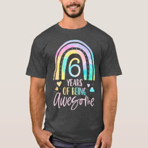 Camiseta Niños De 6 Años De Ser Un Impresionante Arcoiris, 