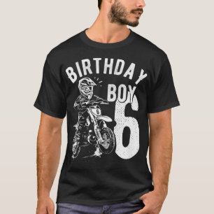 Camiseta Niños de 6 años niño niño Cumpleaños Dirt bike Mot