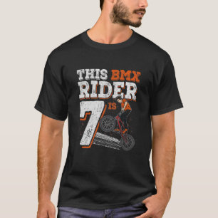 Camiseta Niños De 7 Años BMX 7 Años Fiesta De Biker BMX