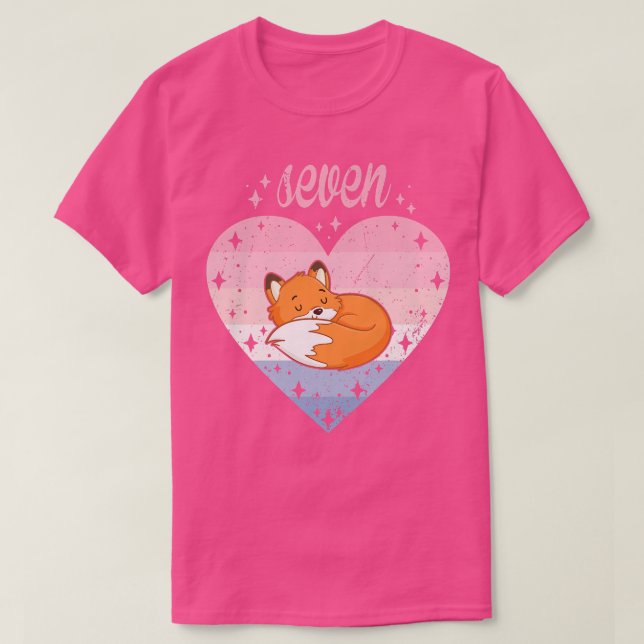 Camiseta Niños De 7 Años Cute Para Chica De Cumpleaños 7Bda (Diseño del anverso)