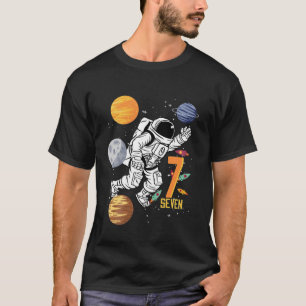 Camiseta Niños De 7 Años De Edad Astronauta Espacio Astrona