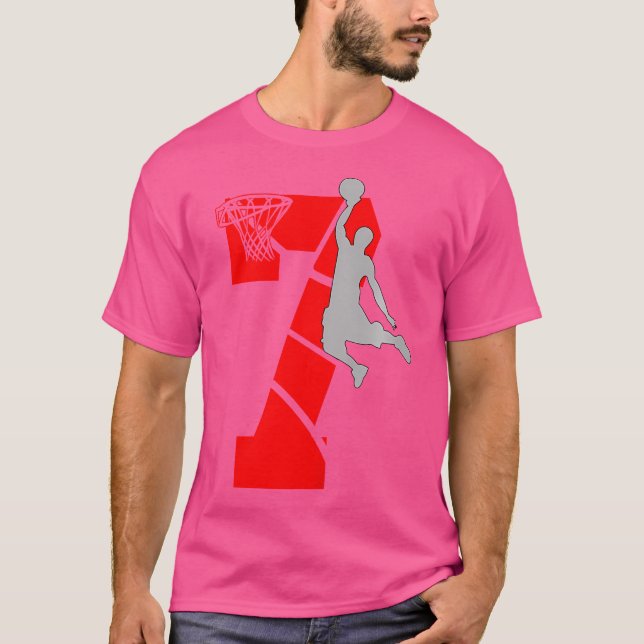 Camiseta Niños De 7 Años Séptimo Tema Del Partido De Nacimi (Anverso)