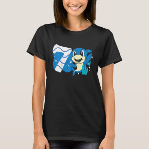 Camiseta Niños de 7 años Tiburón de 7 años Océano Sha