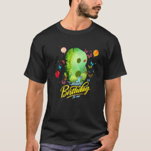 Camiseta Niños de 8 años Chica de cumpleaños de mariposa 8 