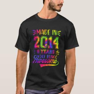 Camiseta Niños de 8 años de edad 8º cumpleaños tye de empat
