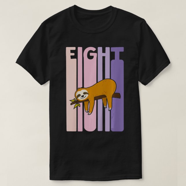 Camiseta Niños de 8 años de edad Chica del cumpleaños 8 día (Diseño del anverso)