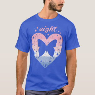 Camiseta Niños de 8 años de edad Cute Mariposa Chica de cum