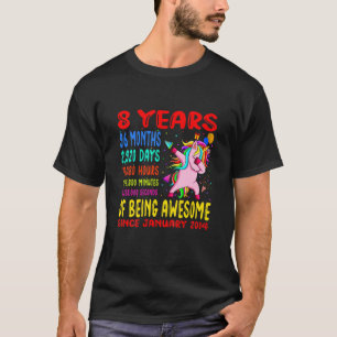 Camiseta Niños De 8 Años De Estar Fabulosos 8 Años De Dabbi