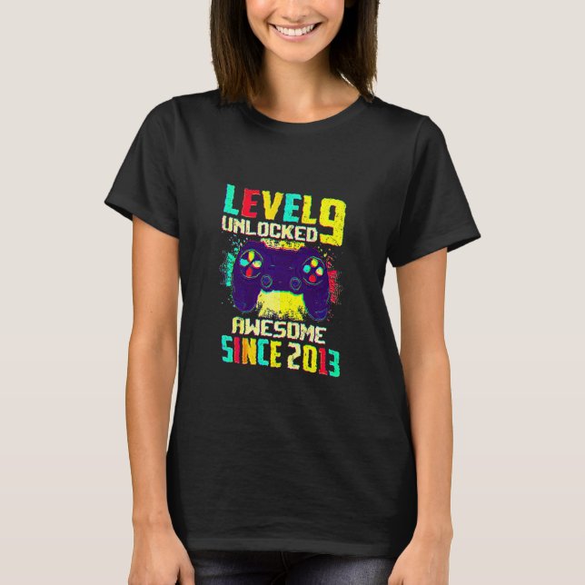 Camiseta Niños de 9 años de edad adolescentes de nivel 9 de (Anverso)