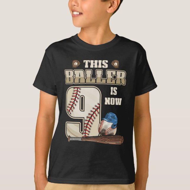 Camiseta Niños de 9 años de edad Béisbol Niño de 9 años (Anverso)