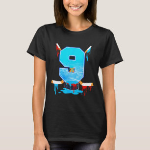 Camiseta Niños de 9 años de edad Cumpleaños número 9 Helado