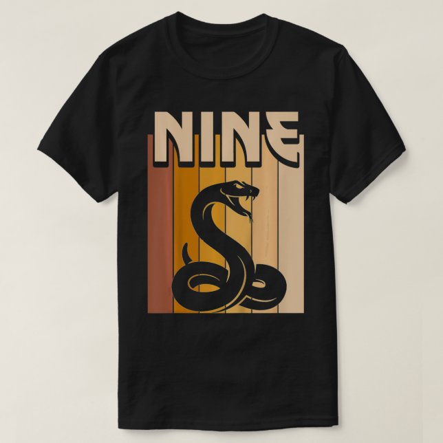Camiseta Niños De 9 Años De Edad Serpiente Chica Noveno Nac (Diseño del anverso)