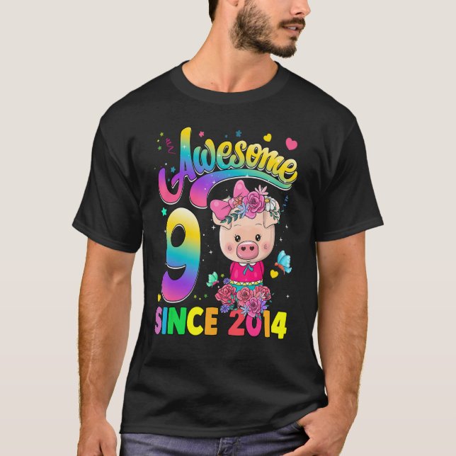 Camiseta Niños de 9 años desde 2014 Princesa de Cerdo Noven (Anverso)