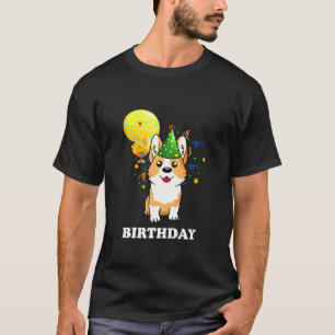 Camiseta Niños de 9 años niño cumpleaños 9 Corgi cachorro p