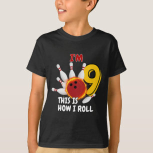 Camiseta Niños de 9 años Tengo 9 años así es como hago el b