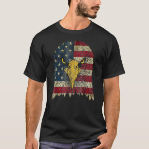 Camiseta Niños De Águila Calva Hombres Bandera Estadouniden