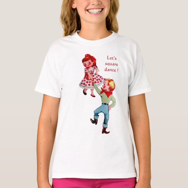 Camiseta Niños de baile cuadrado (Anverso)