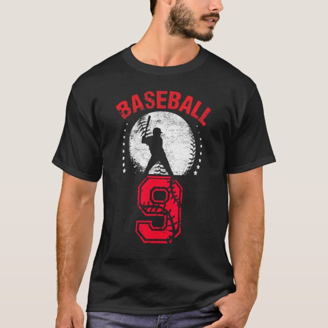 Camiseta Niños de béisbol de 9 años de edad (Anverso)