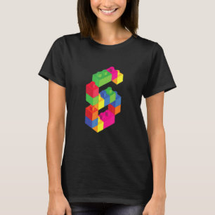 Camiseta Niños de bloques pequeños de 6 años de edad bloque