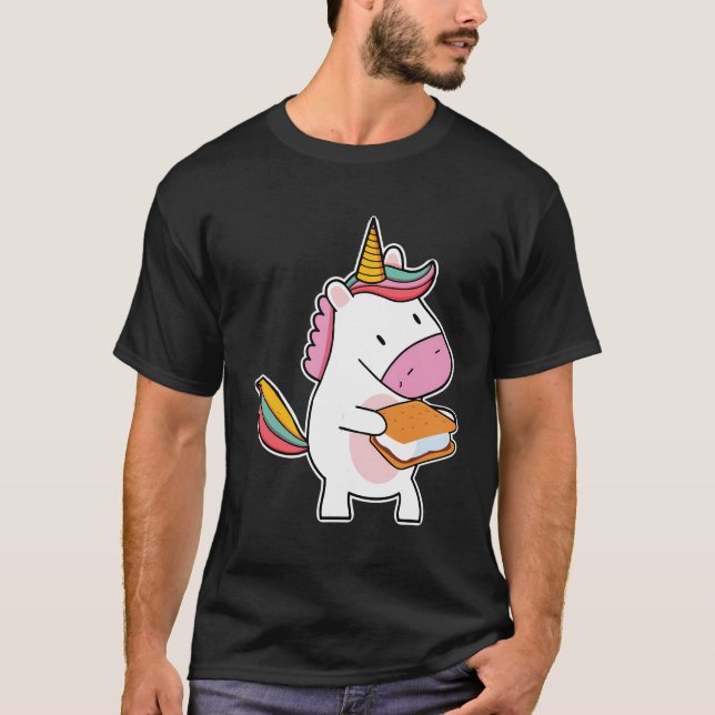 Camiseta Niños de camper cortan malvavisco de unicornio (Anverso)