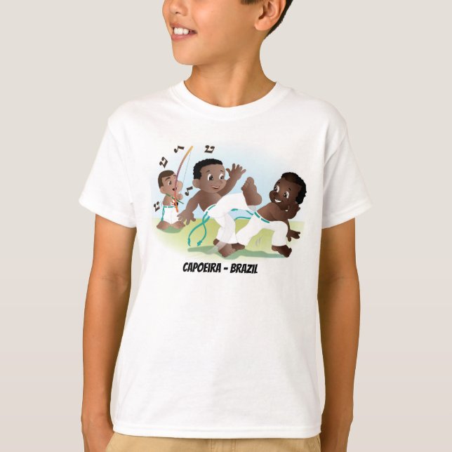 Camiseta Niños de Capoeira Brasil (Anverso)