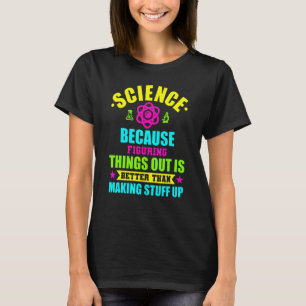 Camiseta Niños de ciencia Hombres Mujeres profesora de cien