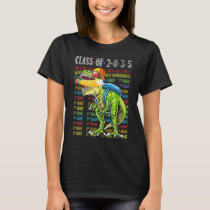 Camiseta Niños De Clase De Dinosaurios 2035 Crecen Con Mí G