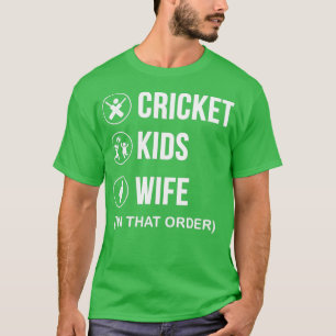Camiseta Niños de cricket y esposas divertidas regalos de l