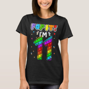 Camiseta Niños de cumpleaños pop que tengo 11 años