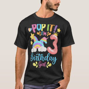 Camiseta Niños de cumpleaños pop que tengo 3 años