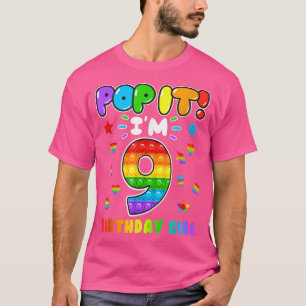 Camiseta Niños de cumpleaños pop que tengo 9 años de edad c