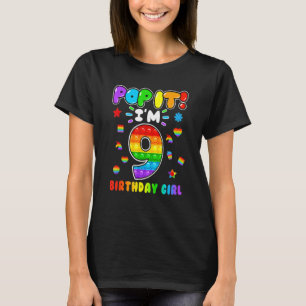 Camiseta Niños de cumpleaños pop que tengo 9 años de edad c
