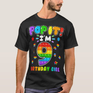 Camiseta Niños de cumpleaños pop que tengo 9 años de edad c